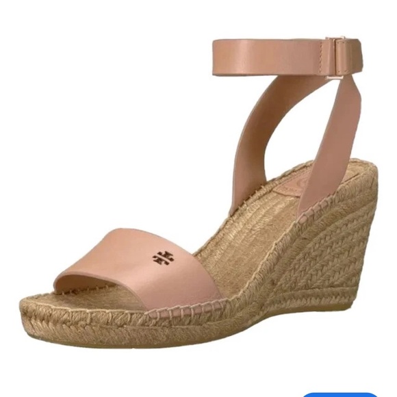 Tory Burch Nude Wedge Sandals - Picture 6 of 6